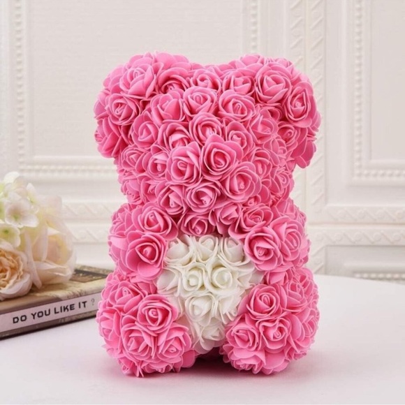 Rose Flower Bear - Fully Assembled Rose
Teddy Bear- Adorable! - Picture 1 of 2